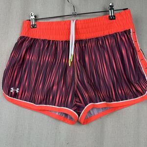 UNDER ARMOUR | Women's Athletic Shorts Medium Heat Gear Neon Orange